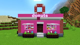 How to Build a Donut Shop in Minecraft  StepbyStep Tutorial [upl. by Catina]