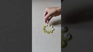 Simple Rangoli designs for beginners rangoli youtube ytshorts ❤️❤️ [upl. by Arick]