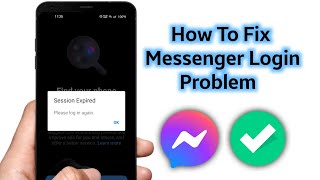 How to fix Messenger session expired Problem  Messenger Session Expired Please log in again [upl. by Ilyssa]