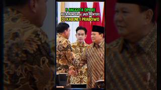 5 Anggota DPR Rela Mundur dan Mengabdi sbg Menteri di Kabinet Prabowo Gibran fyi indonesia [upl. by Ranice]