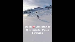 Stubai 🇦🇹 Great start of the season for Marco Schmidlin [upl. by Annawot820]