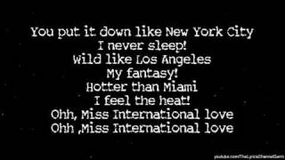 Pitbull  International Love LYRICS 2012 ft Claude Kelly Chris Brown NEW [upl. by Orteip]