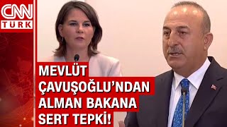 Alman Bakan Annalena Baerbock Türkiyede Bakan Mevlüt Çavuşoğlundan Alman Bakana sert tepki [upl. by Goodrow]