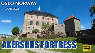 AKERSHUS FORTRESS OSLO NORWAY 4k 60fps [upl. by Eidnarb]