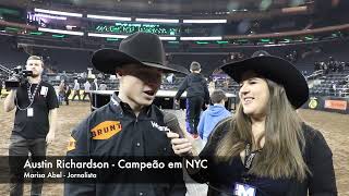 Richardson vence em NYC e passa Ã frente de Cassio Dias o brasileiro fez a melhor montaria 9050 [upl. by Tobi]