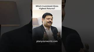 Which Investment Gives Highest Returns highreturninvestment investment [upl. by Lanfri]