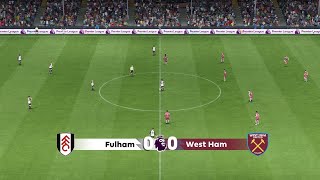 Fulham vs West Ham United 14092024 Premier League EA FC 24 [upl. by Adena]