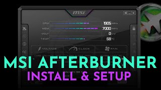 How To Setup MSI Afterburner amp On Screen Display 2021 [upl. by Rawdin]