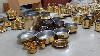 இது வரை நீங்க பார்க்காத பொருட்கள்🤩🤩 Traditional Brass ampBronze Cookware Collections RailAhdukku [upl. by Acnaib]