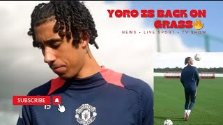 YESSS💪 Leny YORO is BACK to training at CARRINGTON  See how skillful and rate [upl. by Ilario]