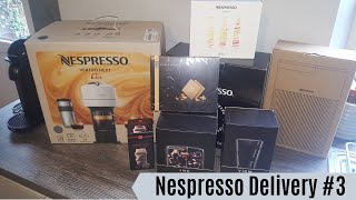 Nespresso Delivery 3  Vertuo Next Machine  100 Free Capsules and More Accessories [upl. by Ahtamat]