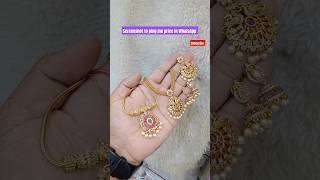 Online payment only Whats app booking 7708825933subscribe support shorts jewellery trend [upl. by Ettevahs]