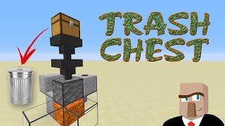 REDSTONE TRASH CAN  How to Dispose of Your Minecraft Garbage [upl. by Joceline272]