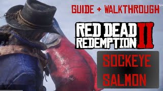 Legendary Sockeye Salmon Location Red Dead Redemption 2  Fishing Guide amp Walkthrough rdr2 [upl. by Eilatam494]