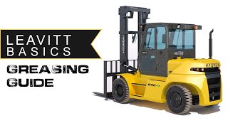 Forklift Greasing Guide  How to Grease a Forklift  Leavitt Machinery LEAVITT BASICS [upl. by Mikes]