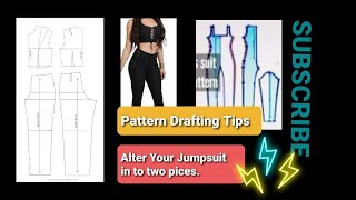 Altering A Jumpsuit into Top and Pant  DIY [upl. by Ayad795]