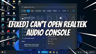 FIXED Cant Open Realtek Audio Console [upl. by Chip]