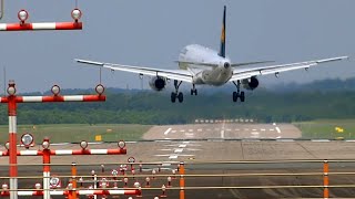 Crosswind Landing with touchandgo around  Durchstarten bei Landungsabbruch [upl. by Limay]