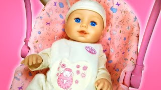 Baby Annabell doll amp kids play baby dolls  Baby doll morning routine amp feeding baby doll [upl. by Venetia]