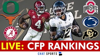 College Football Playoff Top 25 Rankings 2024 LIVE [upl. by Anialad251]