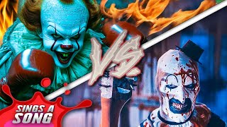 Pennywise Vs Art Rap Battle IT Vs Terrifier Scary Horror SongHALLOWEEN SONGS EVERYDAY [upl. by Ditmore]