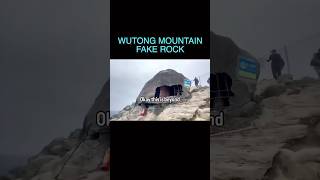 Fake giant rock atop a mountain in China [upl. by Sollie]