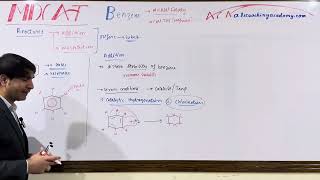 Benzene ReactionsHydrogenation halogenation ozonolysis and OxidationLec 26day 25 Etea Mdcat [upl. by Enoid]