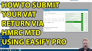 How to submit your VAT return via HMRC Making Tax Digital MTD using Easify Pro [upl. by Saxon]