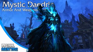 Skyrim Mod Mystic Daedric Armor And Weapons Replacer PS4XBOX1 [upl. by Einneb]