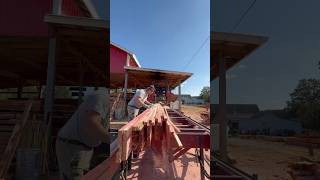 Red Cedar Getting Edged amp Chopped Pt1  Cooks AC36 sawmill [upl. by Ajed546]