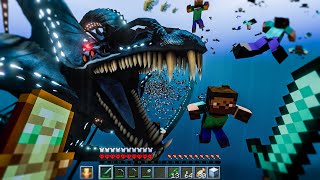 Gargantuan Leviathan vs 1000 Steves in Minecraft [upl. by Anitnegra]