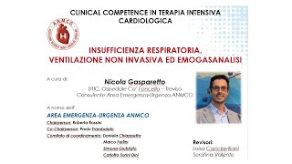 Insufficienza respiratoria ventilazione non invasiva ed emogasanalisi [upl. by Ronel346]