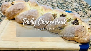 Philly Cheesesteak Filling Stuffed Challah Bread [upl. by Llertnauq]