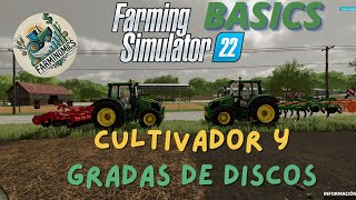 fs22Basics Diferencias entre el Cultivador y las GradasDeDisco [upl. by Mahtal]