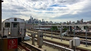 NYC Subway R32R127 Garbage Train Bypassing Smith 9th Street [upl. by Adolf]