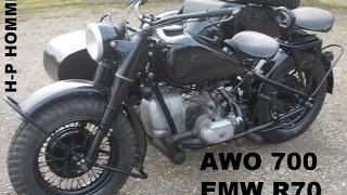 EMW R70 von 1954  Versuchsfahrzeuge auf BMW R75 Basis bei AWO gebaut [upl. by Yonina475]