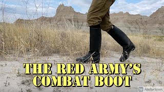 50 Years of Combat The Red Armys Standard Issue Boot Kirza Jackboot Review [upl. by Eiznikam]