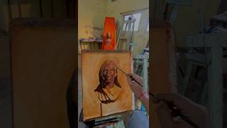 Start bust study for portrait practice in art college minivlog oilpainting lavinagar art shiv [upl. by Yragerg]