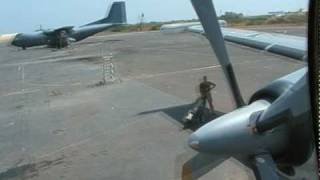 Last takeoff of an german Breguet Atlantic from djibouti quot6105quot [upl. by Arocet659]