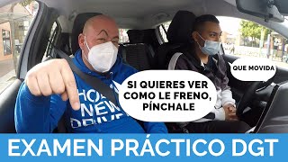 2 INTERVENCIONES del EXAMINADOR 🔴 Hay que controlar la DISTANCIA de SEGURIDAD  Simulacro de examen [upl. by Olmstead]