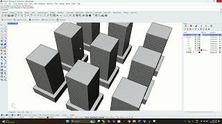 07 HOW TO CREATE TOWERS amp SHADOW ANALYSIS IN RHINO [upl. by Nnylatsyrc]