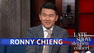 Ronny Chieng Brings Stephen A Colbert Report Souvenir [upl. by Rossy]