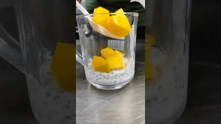 Mango chia pudding 🥭 food food rayhan drink mangodessert mangorecipe [upl. by Andonis]