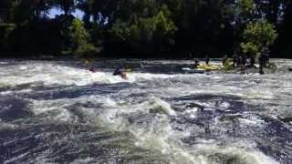 Kayaking Coosa River Rapids [upl. by Pokorny]