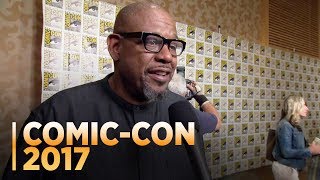 BLACK PANTHER Forest Whitaker at ComicCon 2017 [upl. by Ieppet]