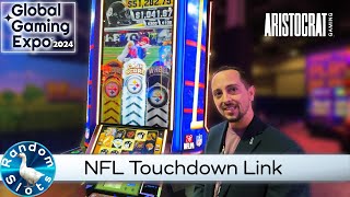 Aristocrat NFL Touchdown Link Slot Machine G2E2024 [upl. by Ahsienauq318]