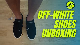 OffWhite Shoes Unboxing  Low Vulcanized Sneaker [upl. by Steel]