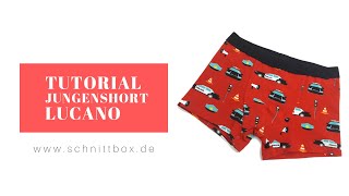 Boxershorts für Jungs nähen [upl. by Kensell658]