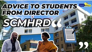 Advise to Students from SCMHRD Director  Directors Cut [upl. by Bunny]