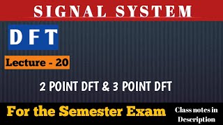 2 POINT amp 3 POINT DFT  Discrete Fourier transform [upl. by Kelbee]